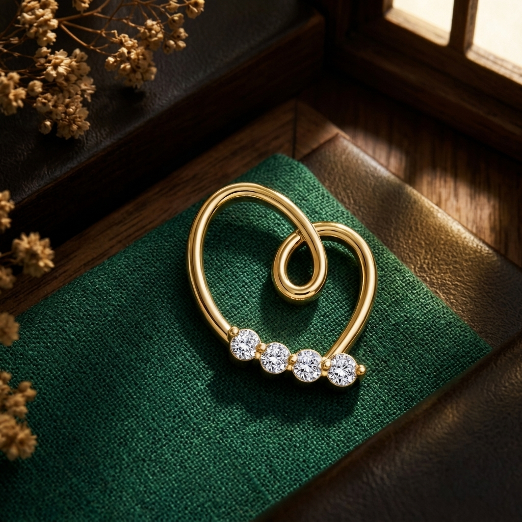 Infinity Aura Diamond Heart Pendant