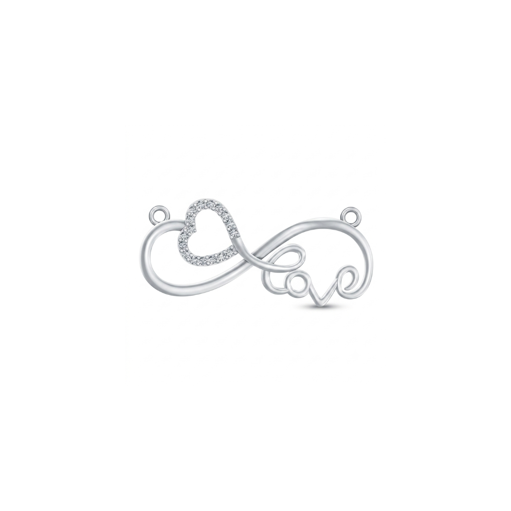 Eternal Promise Infinity Heart Diamond Pendant