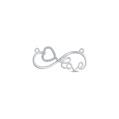 Eternal Promise Infinity Heart Diamond Pendant