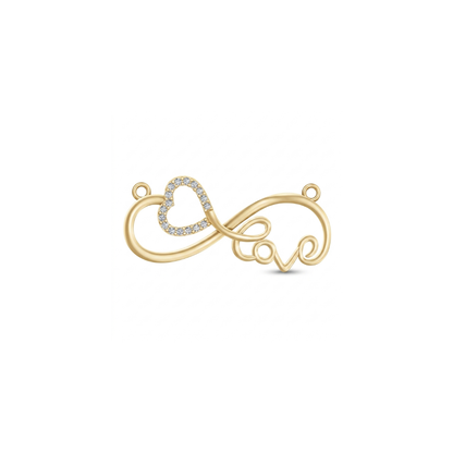Eternal Promise Infinity Heart Diamond Pendant