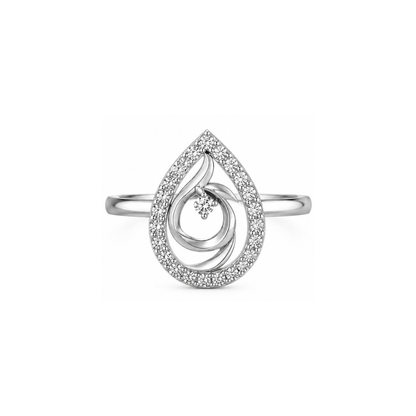 Flame Diamond Ring