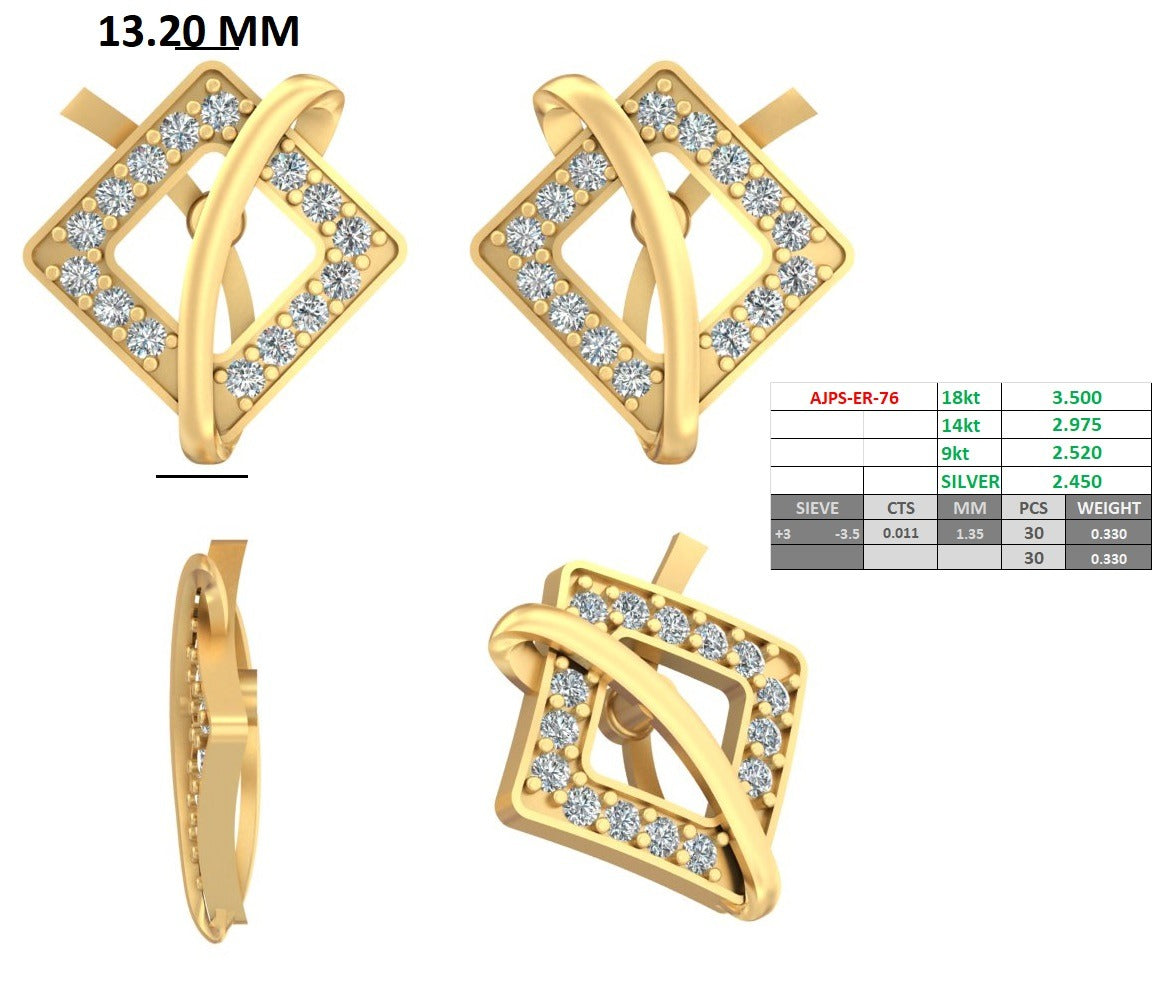 Silver Shadow Earring