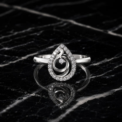 Flame Diamond Ring