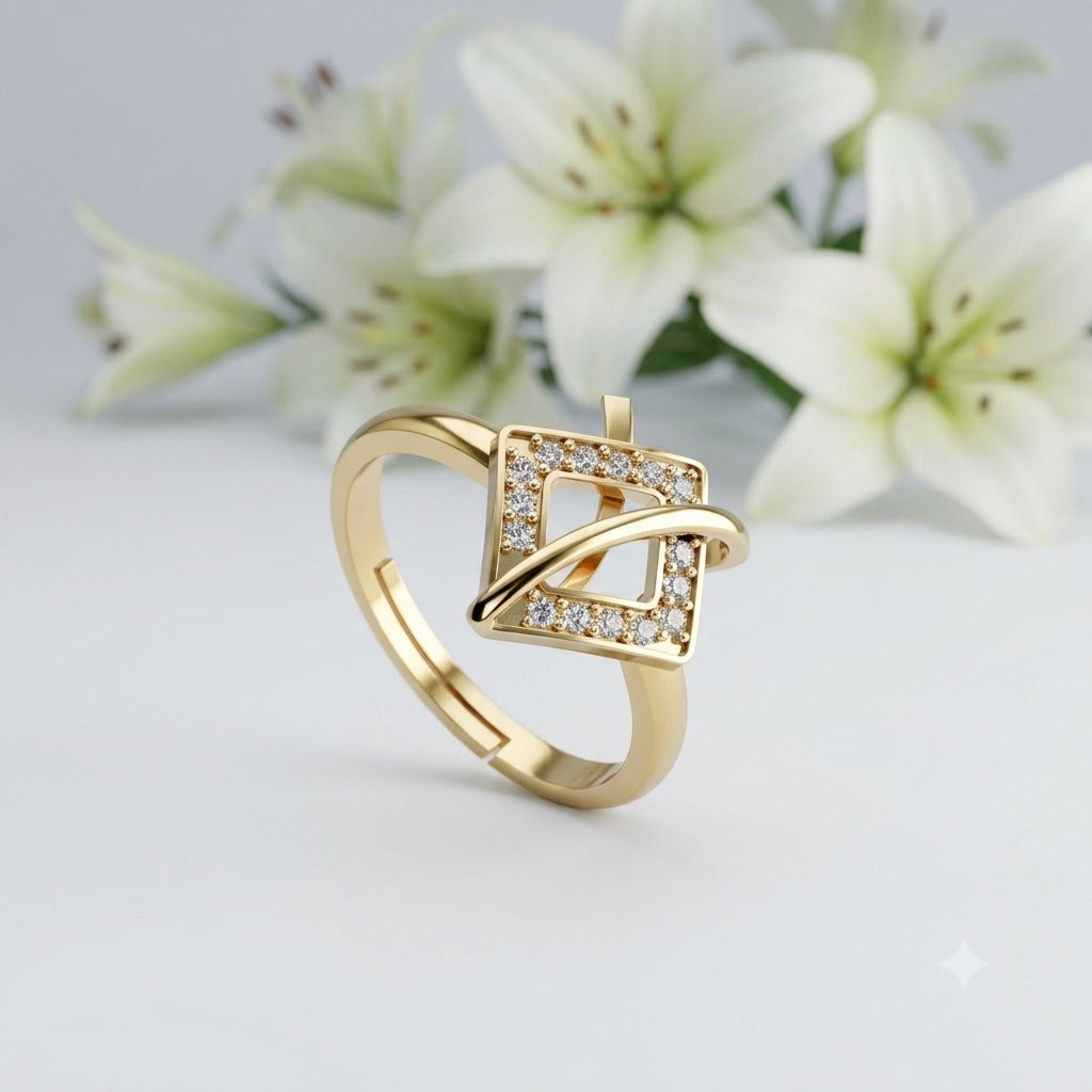 Silver Diamond Ring