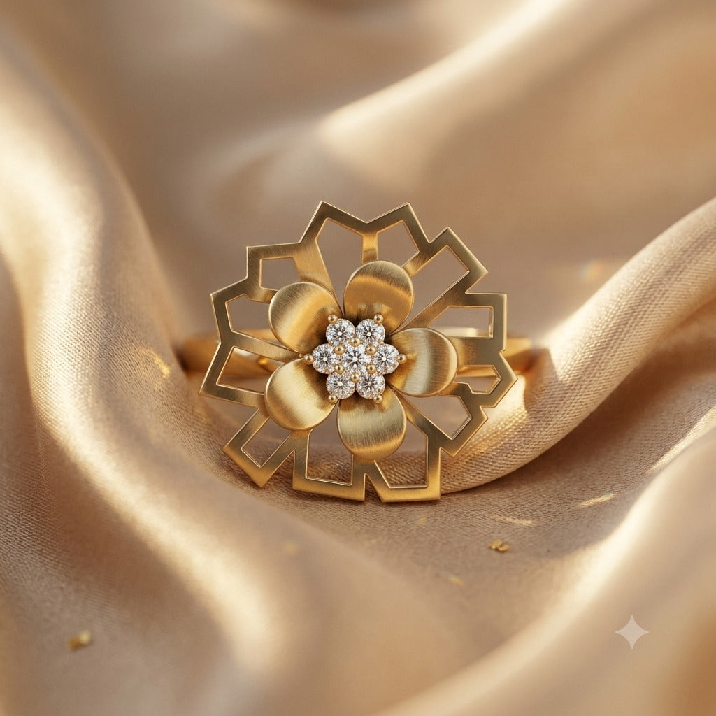Floral Statement Diamond Ring