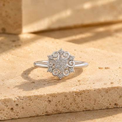 Floral Diamond Ring