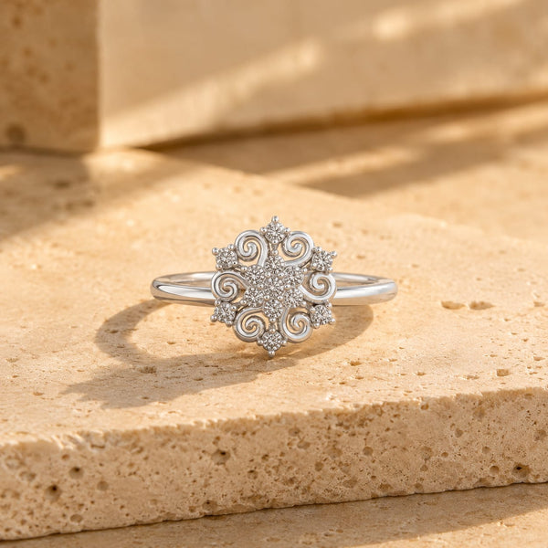 Floral Diamond Ring